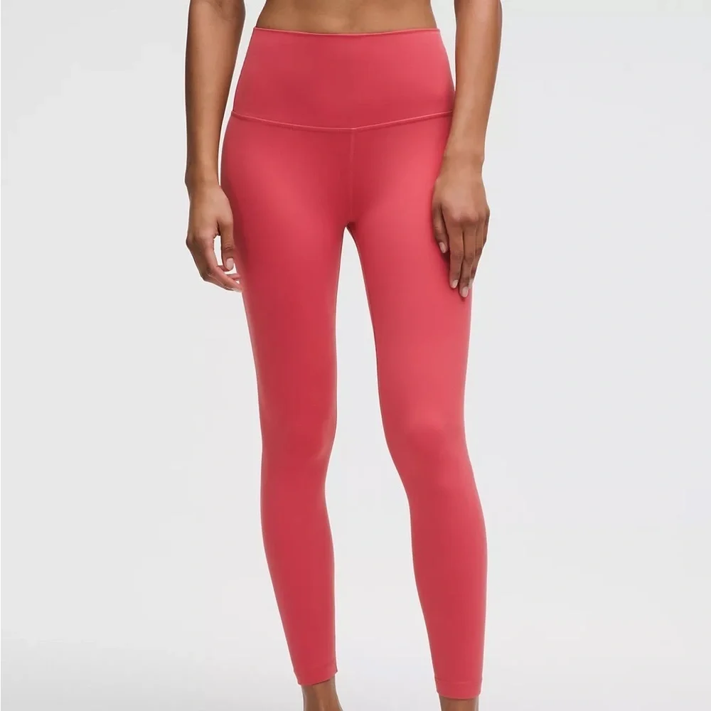 Lululemon align high rise w/ pockets 10 desert red